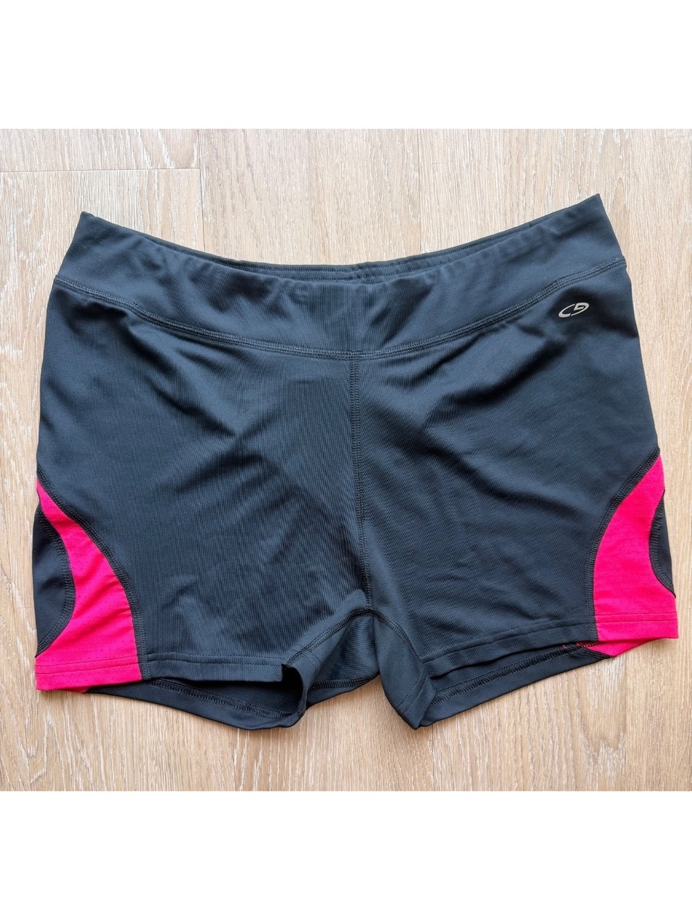Champion C9 Women's Black and Pink Athletic Shorts Size L